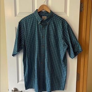 L.L. Bean Blue Casual Button Down Shirt